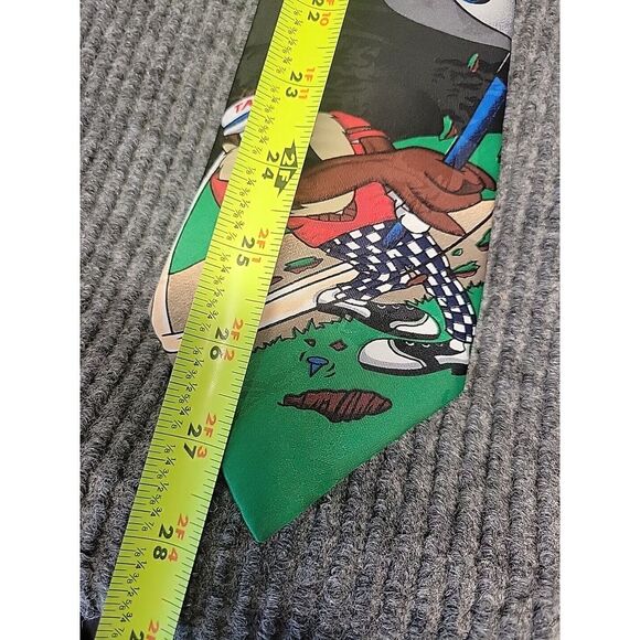 Tazmanian Devil Golf Mens Neck Tie Looney Tunes Mania 1996 Vintage Taz Polyester - Picture 2 of 4